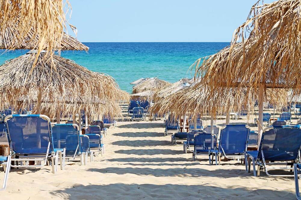 Ammolofoi Beach, Kavala In Mainland Greece