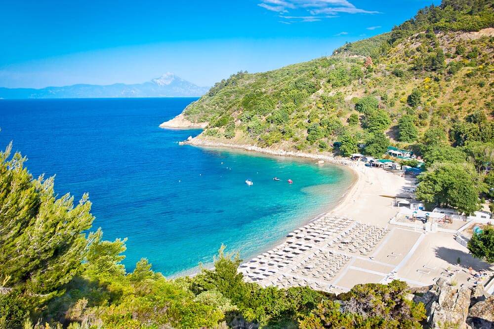 Armenistis Beach, Halkidiki In Mainland Greece