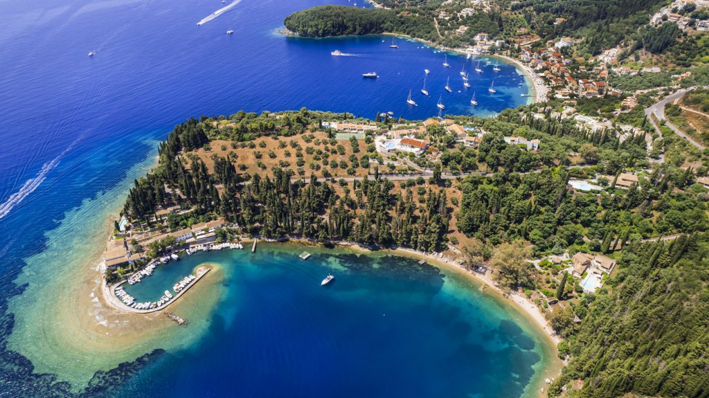 Kalami Bay in Corfu, Greece