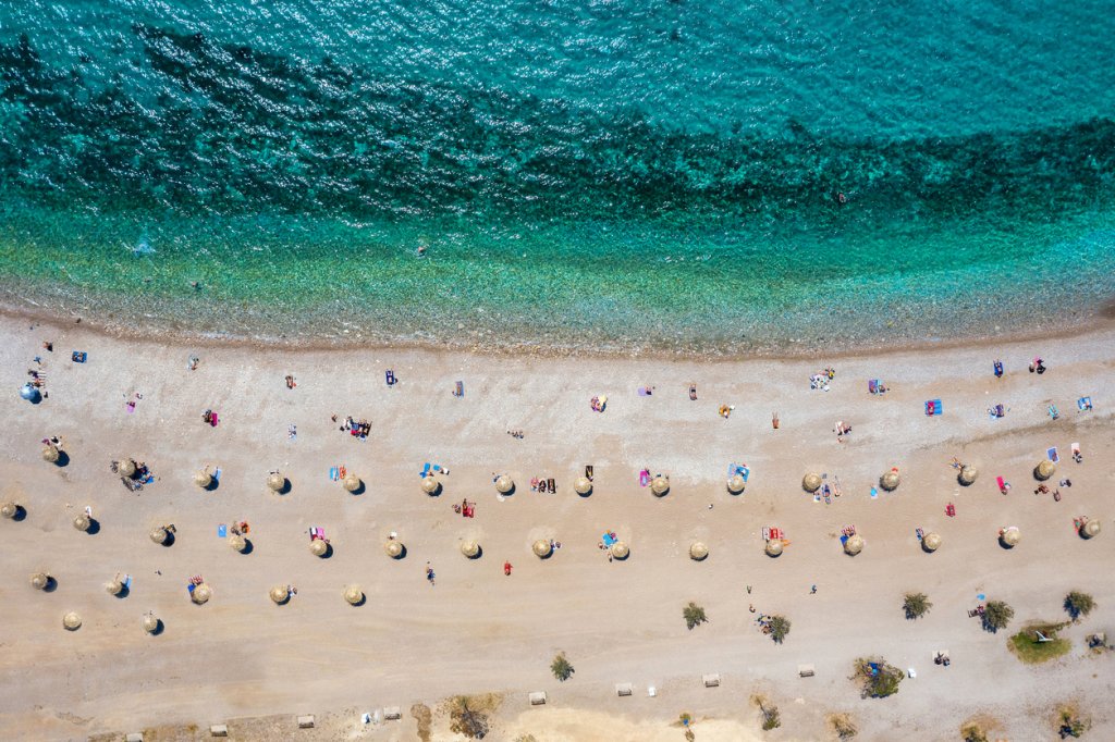 Glyfada Beachin Corfu, Greece