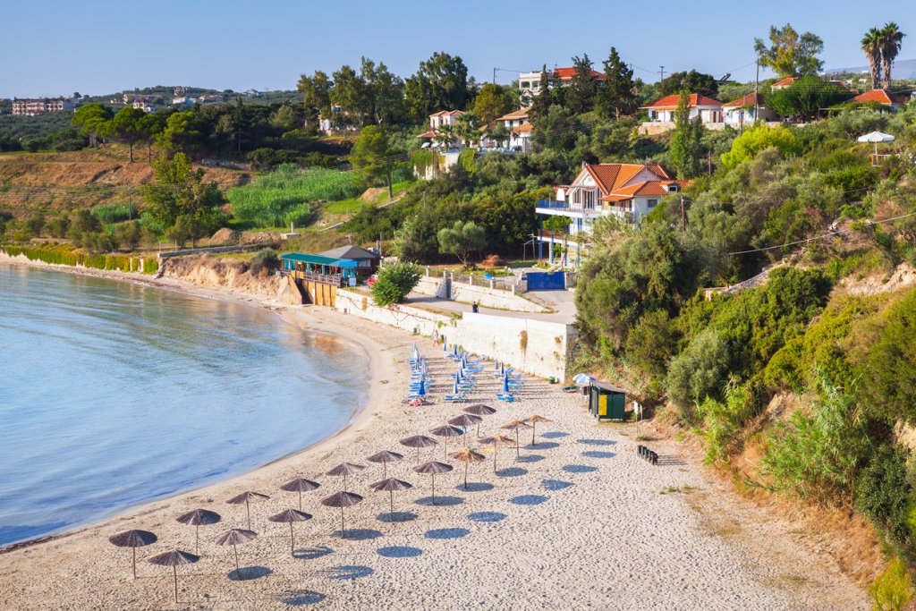 Bouka Beach in Corfu, Greece