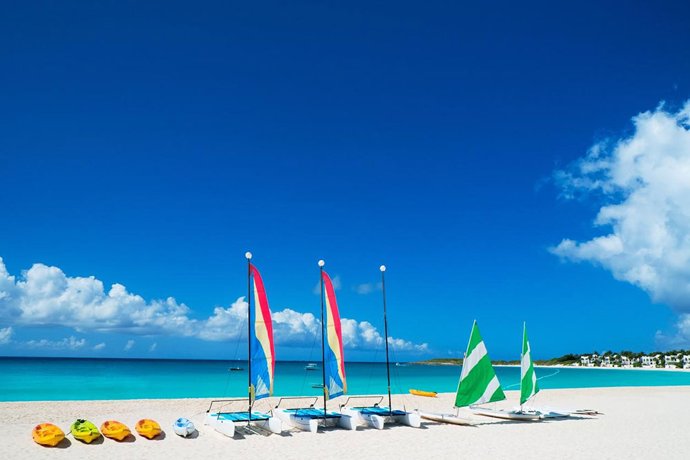 Meads Bay Beach, Anguilla in the Caribbean