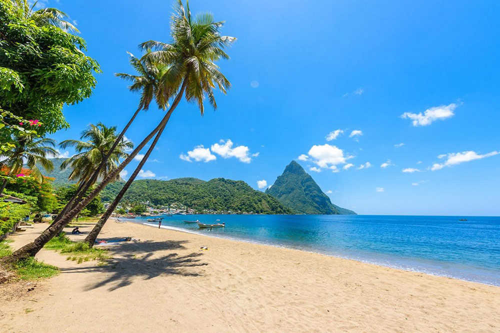 Anse Chastanet , St. Lucia in the Caribbean