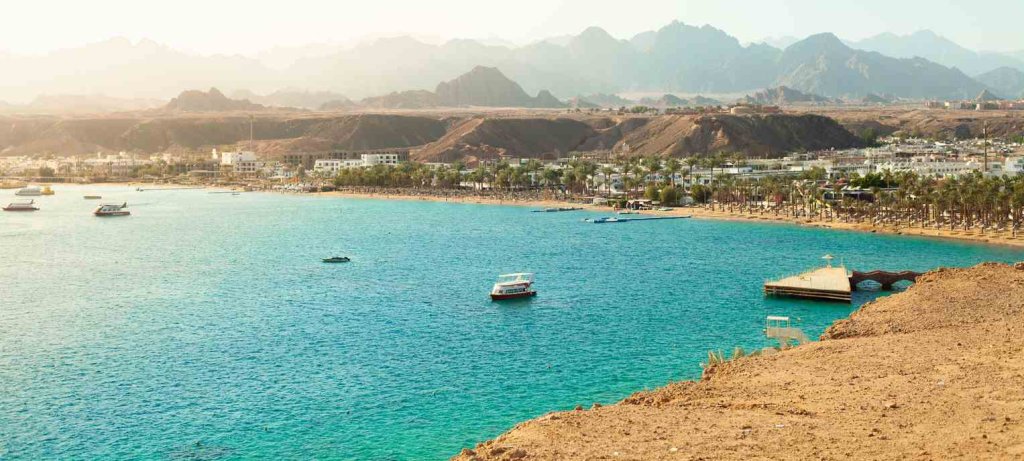 A beautiful beach in Sharm el-Sheikh