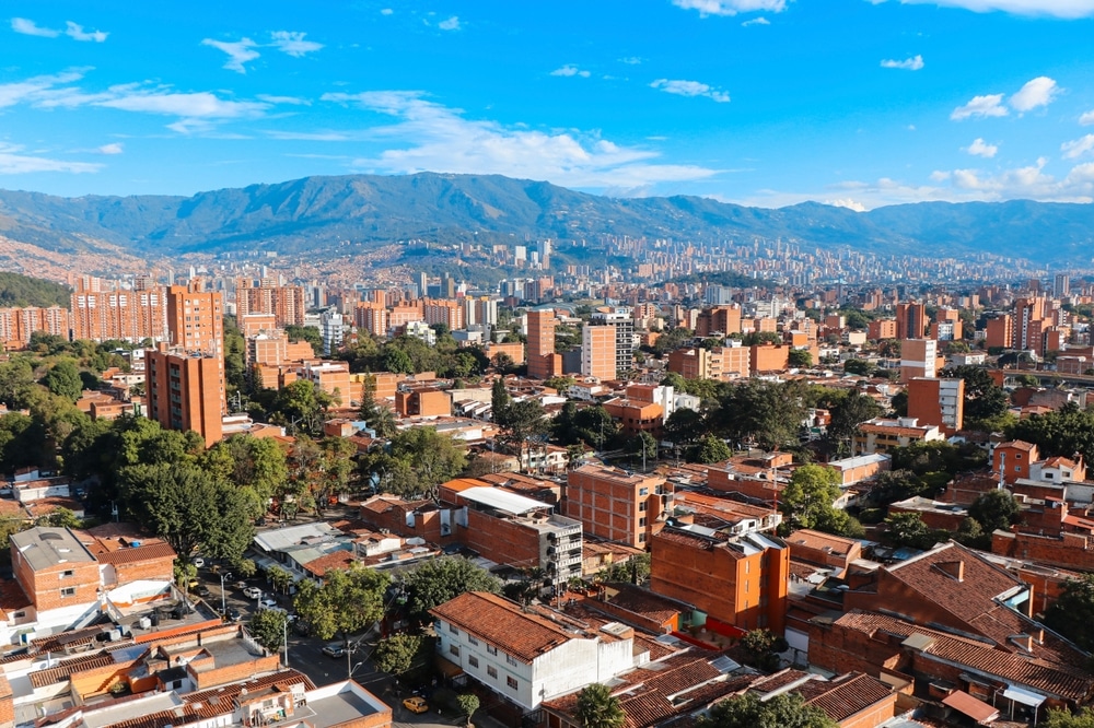 Medellín, nestled in the Aburrá